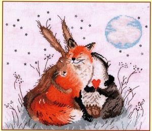 Peace and Huggles (Counted Cross Stitch Kit)